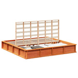 Bed Frame Wax Brown 180 x 200 cm Solid Pine Wood 3385708