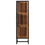 Highboard 35 x 30 x 120 cm Solid Mango Wood and Engineered Wood 42020091