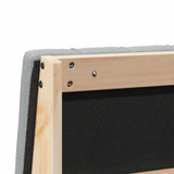 Upholstered Headboard Light Grey 150 cm Solid Pine Wood 879224