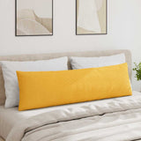 Sofa Pillows 2 pcs Light Yellow 145 x 40 cm Corduroy Fabric 42013866