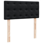 Box Spring Bed with Mattress Black 100x200 cm Velvet 3286248