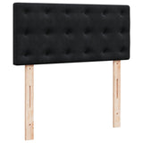 Box Spring Bed with Mattress Black 100x200 cm Velvet 3286248