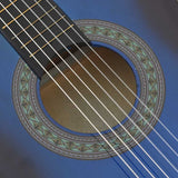 8 Piece Classical Guitar Beginner Set Blue 3/4 36 70117