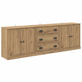 Sideboards with Drawer 3 pcs Artisan Oak 210 x 35.5 x 67.5 cm 3402648