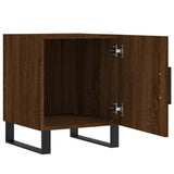 Bedside Cabinets 2 pcs Brown Oak 40x40x50 cm Engineered Wood 827627