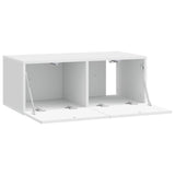 Wall-Mounted TV Cabinet 78.5 x 41 x 30 cm High Gloss White 898859