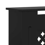 MDF Radiator Cover Black 205 cm 325556