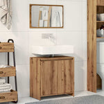 ZNTS 2 Piece Bathroom Furniture Set Artisan Oak Engineered Wood 856068