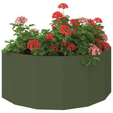 Planter Olive Green 90 x 45 x 35 cm Steel 883692
