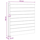 Fence Panel WPC and Aluminium Black 42039060