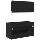 Sink Cabinet Black Oak 90 x 45 x 1.5 cm Engineered wood 862569