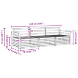 Outdoor Sofa Set 3 pcs Natural Solid Acacia Wood 3372939