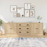 Sideboards 3 pcs Sonoma Oak Engineered Wood 3185218