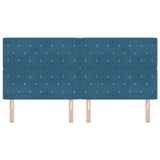 Headboard with Headboard Dark Blue 200 cm Faux Leather 3337780
