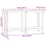 Work Bench Wax Brown 140 x 50 x 80 cm Solid Pine Wood 870301