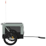 Pet Bike Trailer Grey and Black Oxford Fabric&Iron 93923
