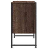 Bathroom Sink Cabinet Brown Oak 60x33x60 cm Engineered Wood 842460