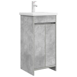 Bathroom Vanity with Sink Concrete Grey 42 x 40 x 84.5 cm 890771