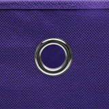 Storage Boxes with Covers 10 pcs 28x28x28 cm Purple 325214