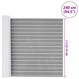 Boat Mat Striped Light Grey with White 240 x 90 x 0.5 cm EVA 42008464
