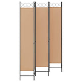 6-Panel Room Divider Beige 240 x 220 cm Fabric 42039206