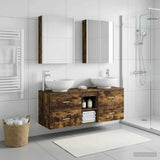 Bathroom Furniture Set 5 pcs Smoked Oak 3406971