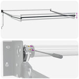 Awning White 500 x 300 cm Polyester and Metal 3331362