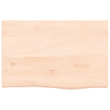 Basin Shelf Wall Mounted Steel and Solid Wood Oak 3302542