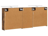 Bathroom Cabinet Set 3 pcs 130 x 14.5 x 70 cm Engineered wood 3403772