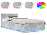 Bed Frame Concrete Grey 90 x 200 cm Engineered Wood 3408120