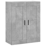 Highboard Concrete Grey 69.5x34x180 cm Engineered Wood 3199573