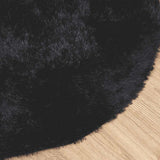 Shaggy Rug High Pile NAVARRA Black 240x240 cm Polyester 4102926