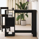 Bar Table Black Oak 124 x 46 x 103.5 cm Engineered Wood 868077