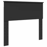 Bed Frame with Headboard Black 100 x 200 cm Solid Pine Wood 3410637