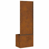 Garden Privacy Screen Rusty 50 x 32 x 150 cm Weathering steel 876447