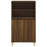 ZNTS Highboard Brown Oak 60x36x110 cm Engineered Wood 821227