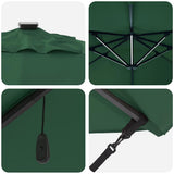 Umbrella Green 352 x 251 x 265 cm Polyester and Aluminium 42003328