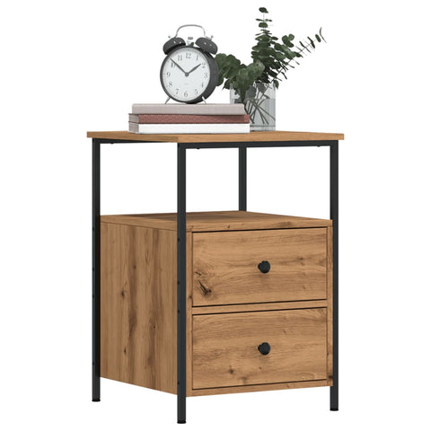 ZNTS Bedside Cabinet Artisan Oak 34x35.5x50 cm Engineered Wood 857260