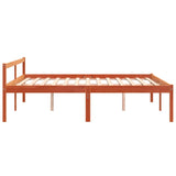 Senior Bed without Mattress Wax Brown 160x200 cm Solid Wood Pine 844160