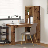 Desk with Shelf Old Wood 122 x 67 x 145 cm Engineered Wood 3337263