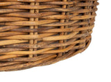Planter Basket with Storage 2 pcs Natural Brown Kubu Rattan 42020952