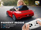 Kids Electric Car, 12V Licensed RUF GT Ride on Car with Suspension, Remote Control, Music, for 3-5 T3398P422386