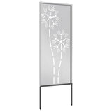 Garden Privacy Screen Silver 50 x 140 cm Stainless steel 876284