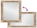 Mirror Wall-mounted Brown and Black 70 x 50 x 3 cm Glass 4018875