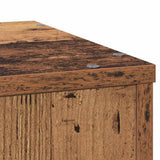 Plant Stand Old Wood 33x33x100 cm Engineered Wood 852958