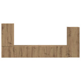 TV Cabinet Set 4 pcs Artisan Oak Engineered Wood 3409122