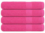 Bath Towels "FROGN" 4 pcs Pink 100x150 cm 360 gsm 137053