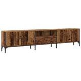 TV Cabinet with Drawer Old Wood 200x25x44 cm Engineered Wood 857696