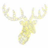 Reindeer Head with 140 LEDs Warm white 60 cm Acrylic 42019061