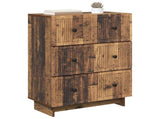 Drawer Cabinet Old Wood 66 x 34.5 x 90 cm Engineered Wood 893923